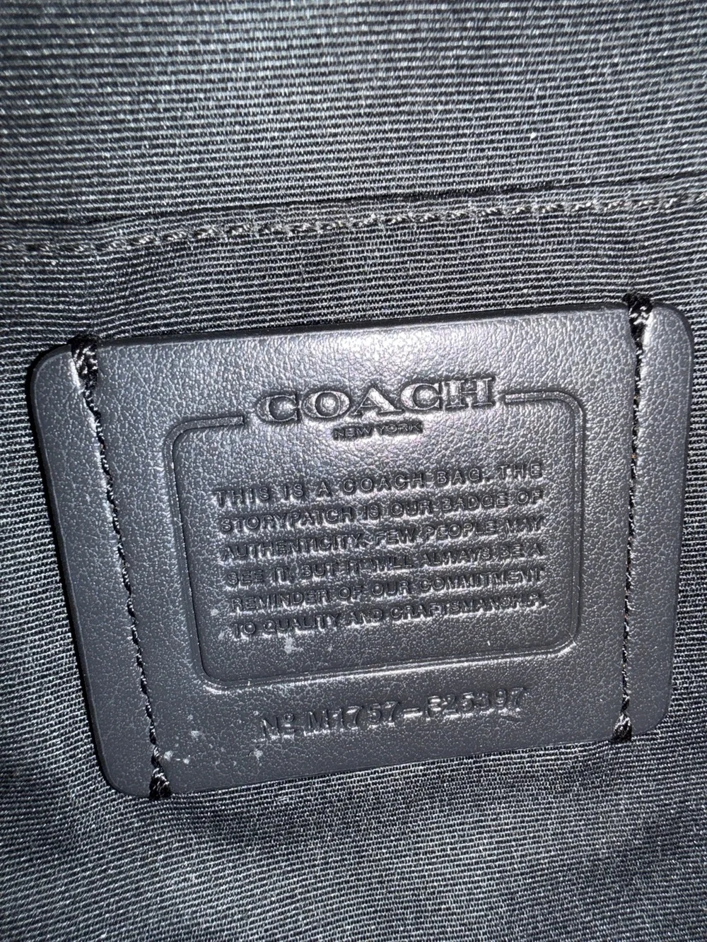 Coach Factory Black Leather Shoulder Bag with Gold Accents
